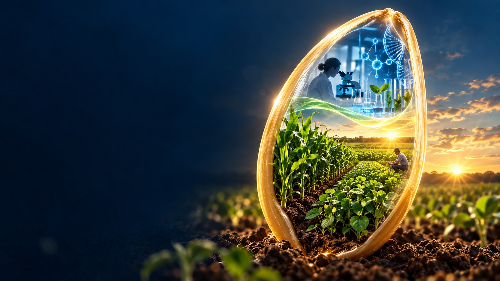 Composición conceptual que conecta investigación y validación agrícola