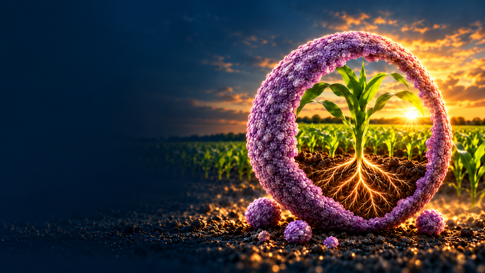 Tecnología Nue-Charge G protegiendo el nitrógeno para favorecer el desarrollo del cultivo
